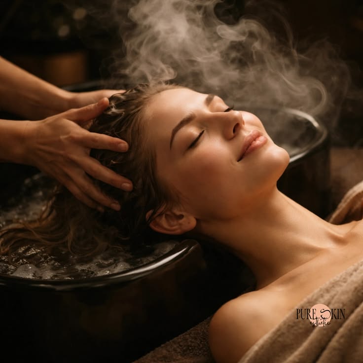 Herbal head massage oil